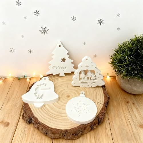 Silikonformen Gießformen Weihnachten,4 Stück Silikonform Weihnachten,Gießformen Silikon Weihnachtsbaum Stern Herz Anhänger,Formen Für Gips Gießen Zur Herstellung Von Weihnachtsdekorationen (C01) Silikonformen Gießformen Weihnachten,4 Stück Silikonform Weihnachten,Gießformen Silikon Weihnachtsbaum Stern Herz Anhänger,Formen Für Gips Gießen Zur Herstellung Von Weihnachtsdekorationen (C01) von Generisch