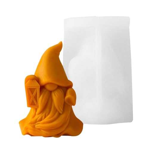 Silikonformen Gießformen Zwergs, Zwergs Silikonform, Silikonform Wichtel Gnome, Zwergform Ohne Gesicht, Zwergs Kürbisform Halloween Dekorationen, Niedliche Zwergenform Seifenformen von Generisch