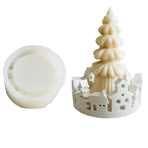 Silikonformen für , Kerzenhalter für Epoxidharz, Weihnachtsbaum-Form, Hausbaum-Silikonformen für Beton, Gipsform von Generisch