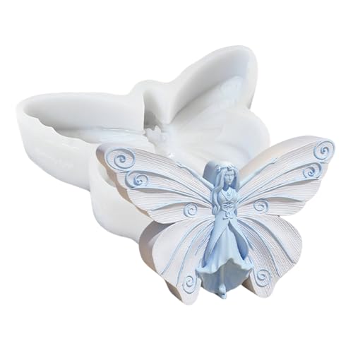 Silikonformen für Kerzen – Silikon-Seifenformen, Schmetterling, Fee, Zement, Ornamente, Epoxidharz-Formen, Kunsthandwerkswerkzeuge für Zuhause, Hochzeit, Tischdekoration Silikonformen für Kerzen – Silikon-Seifenformen, Schmetterling, Fee, Zement, Ornamente, Epoxidharz-Formen, Kunsthandwerkswerkzeuge für Zuhause, Hochzeit, Tischdekoration von Generisch