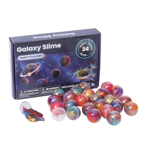 Slime Kit, 24 Pack Partygeschenke –Fluffy, Nicht klebrig, schmutzfrei, streßabbauend, Schleim Kits für Mädchen und Jungen – Kindergeburtstag Mitgebsel Set (Dunkelviolett) von Generisch