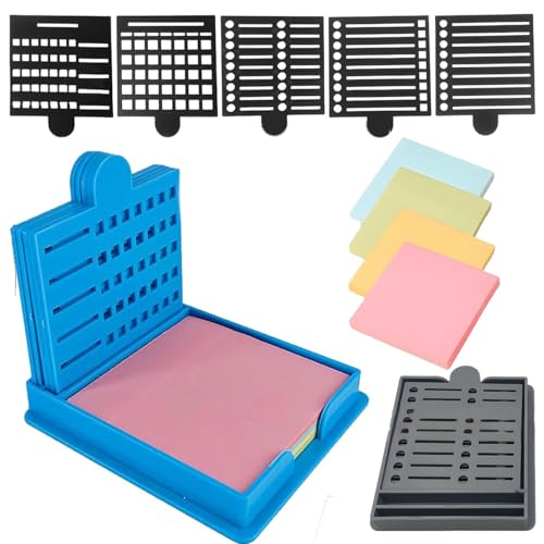 Smarter Sticky Note Kit, Sticky Note Holder 5 Versatile Templates - Organize Notes, Boost Productivity & Master Daily Planning, Reusable Sticky Notes Stencil, For Office & School Use von Generisch