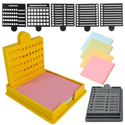 Smarter Sticky Note Kit, Sticky Note Holder 5 Versatile Templates - Organize Notes, Boost Productivity & Master Daily Planning, Reusable Sticky Notes Stencil, For Office & School Use von Generisch