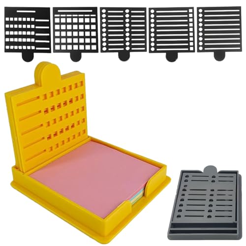 Smarter Sticky Note Kit, Sticky Note Holder 5 Versatile Templates - Organize Notes, Boost Productivity & Master Daily Planning, Reusable Sticky Notes Stencil, For Office & School Use von Generisch