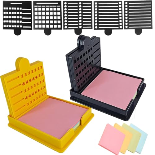 Smarter Sticky Note Kit, Sticky Note Holder 5 Versatile Templates - Organize Notes, Boost Productivity & Master Daily Planning, Reusable Sticky Notes Stencil, For Office & School Use von Generisch