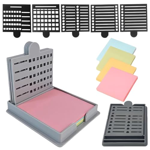 Smarter Sticky Note Kit, Sticky Note Holder 5 Versatile Templates - Organize Notes, Boost Productivity & Master Daily Planning, Reusable Sticky Notes Stencil, For Office & School Use von Generisch