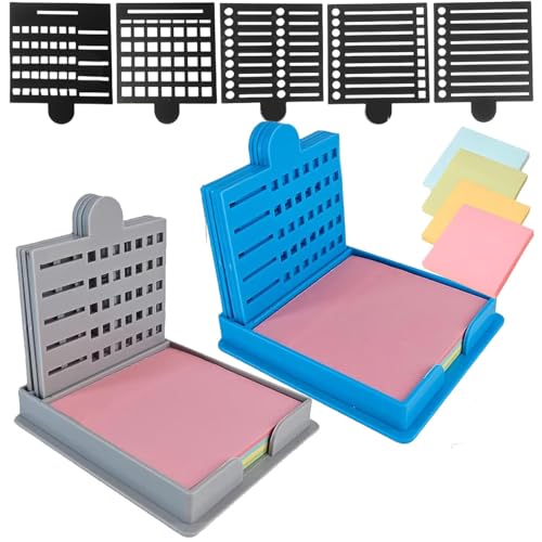 Smarter Sticky Note Kit, Sticky Note Holder 5 Versatile Templates - Organize Notes, Boost Productivity & Master Daily Planning, Reusable Sticky Notes Stencil, For Office & School Use von Generisch