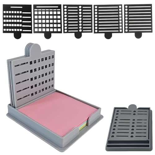 Smarter Sticky Note Kit, Sticky Note Holder 5 Versatile Templates - Organize Notes, Boost Productivity & Master Daily Planning, Reusable Sticky Notes Stencil, For Office & School Use von Generisch