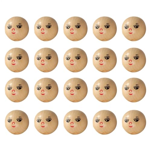 Smiley-Gesichtsperlen, polierte Holzperlen, Smiley-Perlen, Makramee-Emooji-Perlen, natürliche Holzperlen mit Gesichtern, Holz-Bastelbedarf für Kleidung, runde Kugeln aus Holz für Armbänder, Halsketten Smiley-Gesichtsperlen, polierte Holzperlen, Smiley-Perlen, Makramee-Emooji-Perlen, natürliche Holzperlen mit Gesichtern, Holz-Bastelbedarf für Kleidung, runde Kugeln aus Holz für Armbänder, Halsketten von Generisch