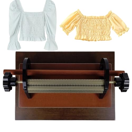 Smocking Pleater, 16 Reihen Einstellbare Dichte Mini Nähmaschine für DIY Brautkleider Kostüm Basteln Smocking Pleater, 16 Reihen Einstellbare Dichte Mini Nähmaschine für DIY Brautkleider Kostüm Basteln von Generisch
