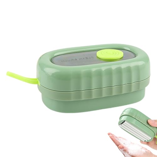 Soap Dispensing Brush, Shoe Brush, Scrubber, 4.33x2.76x1.73 Inches Heavy Duty Press Cleaning Tool for Clothes, Furniture, Boot, Carpet, Bathroom, Upholstery, Sneaker, Easy to Use von Generisch
