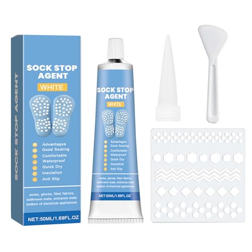 Sock Stop Agent, Anti-Slip Soft Glue, Waterproof Fabric Paint, Fabric Adhesive Flexible Texture Safe Formula Quick-Drying Fast Curing for Socks, Bath Mats & More, 50ml Sock Stop Agent, Anti-Slip Soft Glue, Waterproof Fabric Paint, Fabric Adhesive Flexible Texture Safe Formula Quick-Drying Fast Curing for Socks, Bath Mats & More, 50ml von Generisch