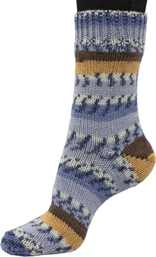 Sockenwolle COSY SOX PRINTS 150 g / 75% Wolle 25% Polyamid / 6 - fädig (H7001 Mont Blanc) von Generisch