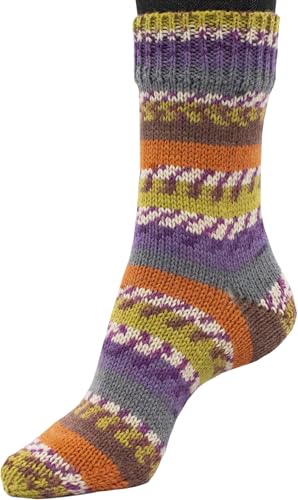 Sockenwolle COSY SOX PRINTS 150 g / 75% Wolle 25% Polyamid / 6 - fädig (H7004 Aneto) von Generisch