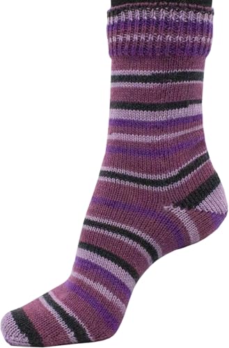 Sockenwolle Sock Yarn Uni 100 g / 75% Wolle 25% Polyamid (H1007 Violin) von Generisch