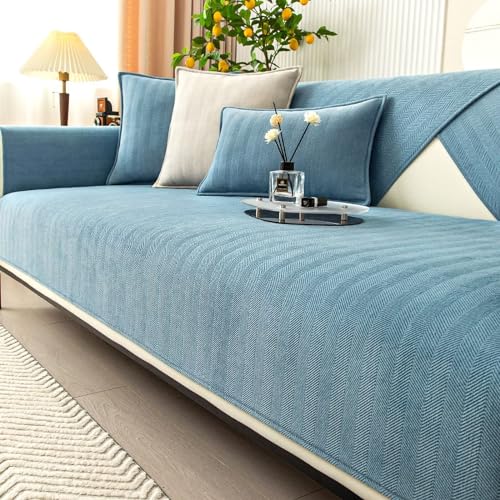 Sofabezug für 3-Sitzer, 90 x 210 cm, Fischgräten-Plüschstoff, Möbelschutz für Wohnzimmer, modulares Sofa, haustierfreundlich, Hunde- und Katzensicher, waschbar und langlebig Sofabezug für 3-Sitzer, 90 x 210 cm, Fischgräten-Plüschstoff, Möbelschutz für Wohnzimmer, modulares Sofa, haustierfreundlich, Hunde- und Katzensicher, waschbar und langlebig von Generisch