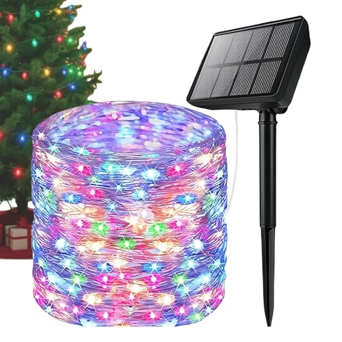 Solar-Lichterkette mit Sternenhimmel, 2025er-Set, warmweiße LED-Lichterkette, wasserdicht, für Hof, Balkon, Landschaft, Festival, Dekoration Solar-Lichterkette mit Sternenhimmel, 2025er-Set, warmweiße LED-Lichterkette, wasserdicht, für Hof, Balkon, Landschaft, Festival, Dekoration von Generisch