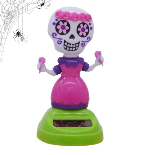 Solar Tanzfiguren - Totenkopf-Armaturenbrett-Deko Für Auto | Wetterfeste Lustige Tischdekoration Für Wohnzimmer, Schlafzimmer, Auto & Outdoor Solar Tanzfiguren - Totenkopf-Armaturenbrett-Deko Für Auto | Wetterfeste Lustige Tischdekoration Für Wohnzimmer, Schlafzimmer, Auto & Outdoor von Generisch