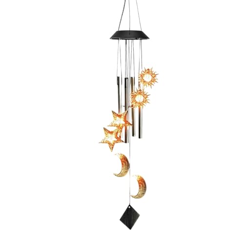 Solarspiele - CHIME Del Mit Beleuchtung Für Außenleuchten Des Spiels Dels Ventos Solar Outdoor | Für Außenbereich Mondstern-Gartendekoration Wasserdicht Solarspiele - CHIME Del Mit Beleuchtung Für Außenleuchten Des Spiels Dels Ventos Solar Outdoor | Für Außenbereich Mondstern-Gartendekoration Wasserdicht von Generisch