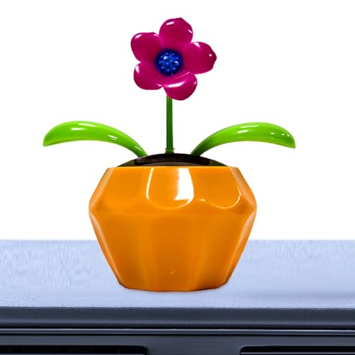 Solarspielzeug, solarbetriebene schwingende Blume, wetterbeständige Outdoor-Dekoration, lustiges Auto-Innenzubehör, Tischdekoration, ideal für Wohnzimmer, Schlafzimmer, Armaturenbrett, 11,5 x 11 x 6 Solarspielzeug, solarbetriebene schwingende Blume, wetterbeständige Outdoor-Dekoration, lustiges Auto-Innenzubehör, Tischdekoration, ideal für Wohnzimmer, Schlafzimmer, Armaturenbrett, 11,5 x 11 x 6 von Generisch