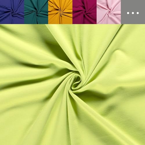 Sommersweat Meterware - French-Terry Sweatstoff - Sweat Stoff, Pullistoff, Dicker Jersey *Ab 50cm, Farbe: 023 apfel Sommersweat Meterware - French-Terry Sweatstoff - Sweat Stoff, Pullistoff, Dicker Jersey *Ab 50cm, Farbe: 023 apfel von Generisch