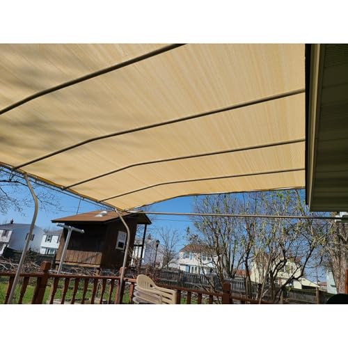 Sonnenschutz für den Außenbereich, Netzstoff, 0,7 x 5 m, für Pergola, Garten, Terrasse, mit Ösen für einfache Installation und Haltbarkeit von Generisch