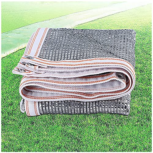 Sonnensegel, 70 % UV-Schutz, weiße Gartenplane, atmungsaktive Aluminiumfolie, Netzstoff, wärmeableitend, mit Ösen für Gewächshaus, Rasen und Pflanzen (7 x 12 m) von Generisch