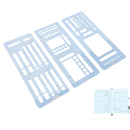 Sophisticated Maze Planner Stencils, Handmade Flexible Record Template, Happy Planner Stencils Templates, For Journaling Checklists Boxes Lines & Daily Planning (A) von Generisch