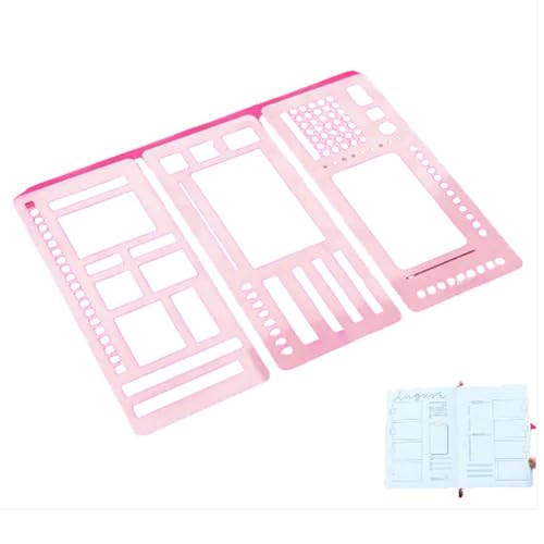 Sophisticated Maze Planner Stencils, Handmade Flexible Record Template, Happy Planner Stencils Templates, For Journaling Checklists Boxes Lines & Daily Planning (B) von Generisch