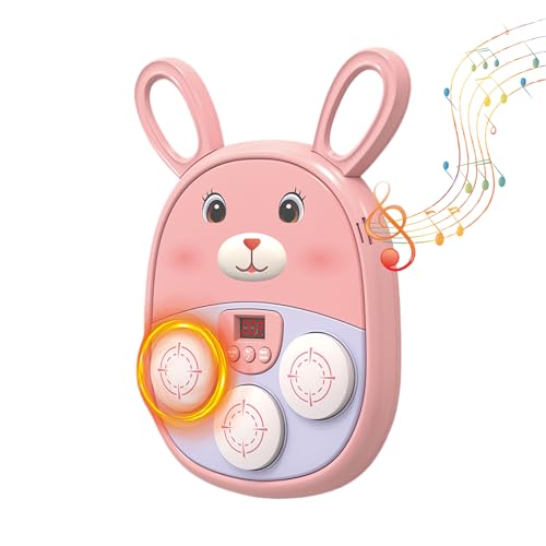 Sound Stanzmaschinen- Cartoon Elektronische Boxmaschine Wiederaufladbar | LED Musical Punching Board Wall Target Toy Für Kinder Training Sport Indoor Outdoor Fitnessstudio Home Family Geburtstag von Generisch