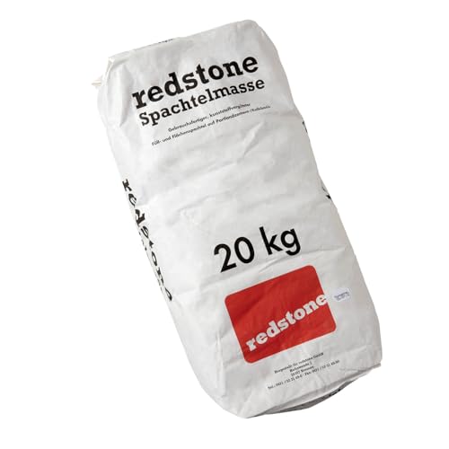 Spachtelmasse 20kg – weißer diffusionsoffener Flächenspachtel – ideal für mineralische Untergründe – rissfrei, leicht verarbeitbar, schnelle Trocknung von Generisch