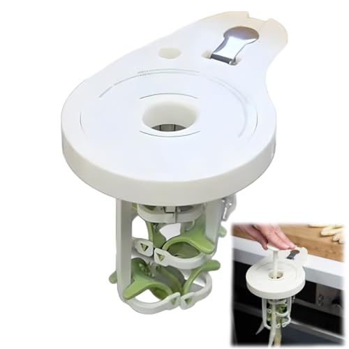 Spargelschäler, Spargelschäler mit 6 Präzisionsklingen, Schraubzwinge & Stößel, Spezialschälmesser, Spezialschälmesser für Spargel, Spiralclip und Stößel, manueller Nicht elektrischer Spargelschäler Spargelschäler, Spargelschäler mit 6 Präzisionsklingen, Schraubzwinge & Stößel, Spezialschälmesser, Spezialschälmesser für Spargel, Spiralclip und Stößel, manueller Nicht elektrischer Spargelschäler von Generisch