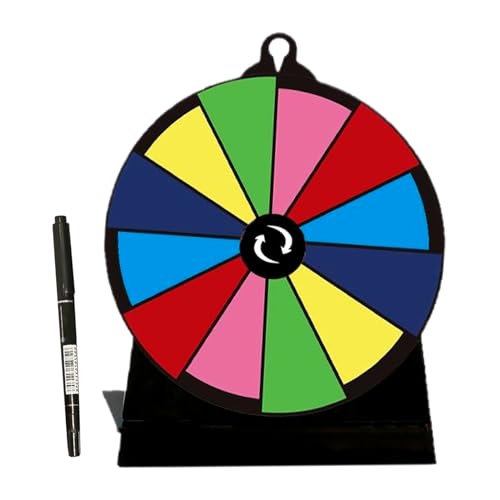 Spiel-Preisrad, buntes Glücks-Spinner-Rad für Spiel, Glücks-Drehteller, multifunktional, für Partys, Supermärkte, Karneval, Spendenaktionen, Veranstaltungen, Aufführungen Spiel-Preisrad, buntes Glücks-Spinner-Rad für Spiel, Glücks-Drehteller, multifunktional, für Partys, Supermärkte, Karneval, Spendenaktionen, Veranstaltungen, Aufführungen von Generisch