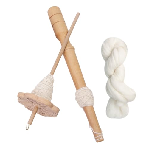 Spindel Top Whorl Garn, Handarbeitswerkzeug, Stricken, Häkel-Sets, 28 cm und Webprojekte mit reibungsloser Leistung, erweitert Ihre kreativen Möglichkeiten, Anfänger lernen von Generisch