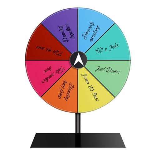 Spinner Rad, rotierendes Preisrad - Stehendes Rad des Partyspiels, Lucky Roulette Board Game für Ausstellungen Carnivals Classrooms Annual Meetings Parties Spinner Rad, rotierendes Preisrad - Stehendes Rad des Partyspiels, Lucky Roulette Board Game für Ausstellungen Carnivals Classrooms Annual Meetings Parties von Generisch