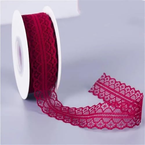Spitzenband, 3 cm breit, Vintage-Muster, Bastelarbeiten, Nähen, Party-Dekorationen, Weinrot, 9,1 m Spitzenband, 3 cm breit, Vintage-Muster, Bastelarbeiten, Nähen, Party-Dekorationen, Weinrot, 9,1 m von Generisch