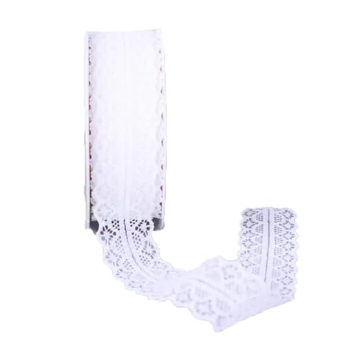 Spitzenband, 3 cm breit, Vintage-Muster, Bastelarbeiten, Nähen, Party-Dekorationen, Weiß, 91 cm von Generisch