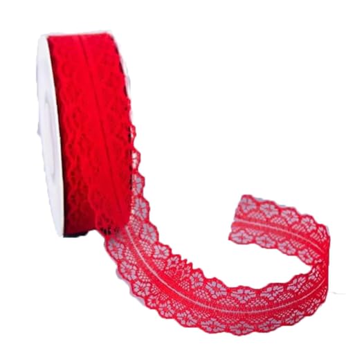 Spitzenband, 3 cm breit, Vintage-Muster, Bastelarbeiten, Nähen, Party-Dekorationen, hellrot, 4,5 m Spitzenband, 3 cm breit, Vintage-Muster, Bastelarbeiten, Nähen, Party-Dekorationen, hellrot, 4,5 m von Generisch