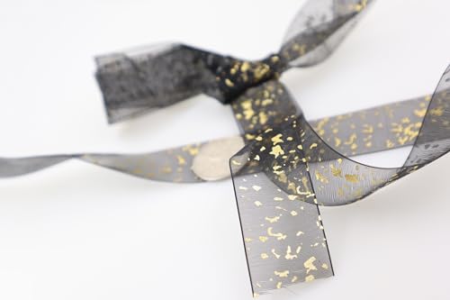 Spitzenband, 5 m, Schwarz mit goldfarbenem Spitzenband, Geschenkverpackung, Hochzeit, Blumenverzierung, Häkeln, zum Basteln, Nähen, Brautschmuck, Weihnachtsbedarf Spitzenband, 5 m, Schwarz mit goldfarbenem Spitzenband, Geschenkverpackung, Hochzeit, Blumenverzierung, Häkeln, zum Basteln, Nähen, Brautschmuck, Weihnachtsbedarf von Generisch