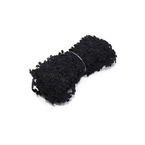 Spitzenband mit bestickter Blume, 12 mm, für Hochzeit, bestickt, DIY, handgefertigt, Patchwork, Nähband, schwarz, 4,5 m Spitzenband mit bestickter Blume, 12 mm, für Hochzeit, bestickt, DIY, handgefertigt, Patchwork, Nähband, schwarz, 4,5 m von Generisch