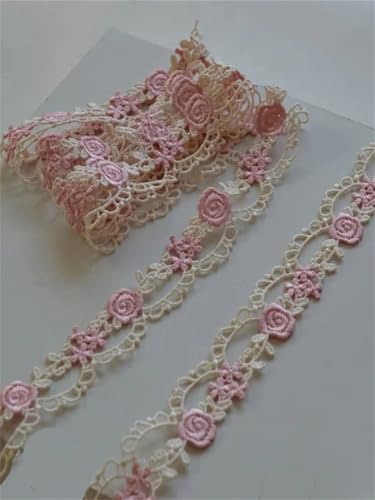 Spitzenband mit hohlem Blumenmuster, mit Blumenmuster, 2,5 m breit, ca. 13 m von Generisch