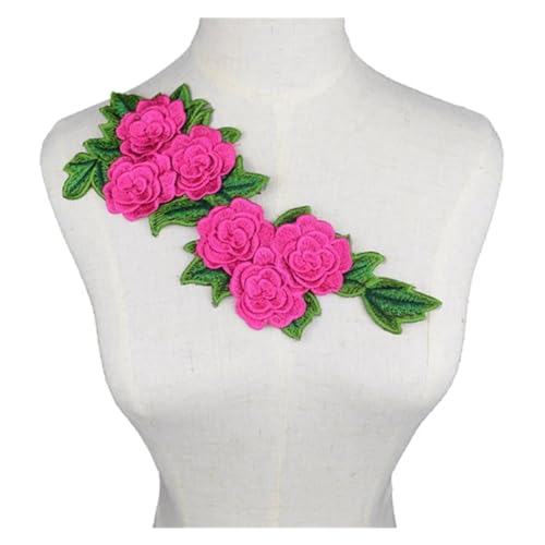 Spitzenbesatz mit Blumenmuster, bestickt, zum Nähen, Basteln, klassische Stickerei, Kragen, DIY, künstlicher Ausschnitt, Scrapbooking, Gelb von Generisch