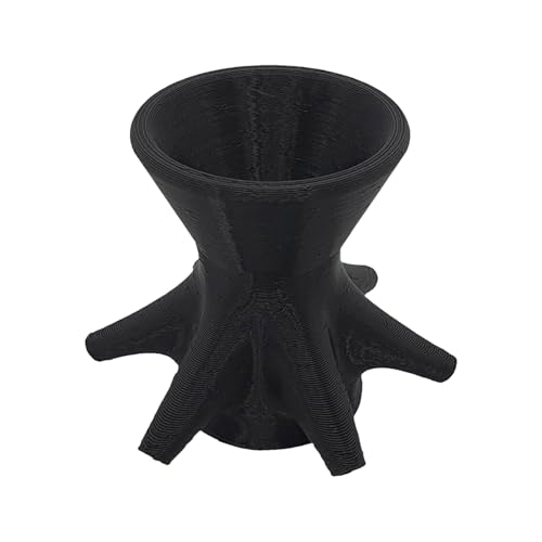 Split Tasse Lackgieße Trichter mit 7 Beinen Acrylfarbe Gießen Blütenmuster Wiederverwendbar DIY Handwerk Geschenkidee Kunstmaterial für Farbspaziergüter Vorräte Blütenmuster Herstellung von Generisch