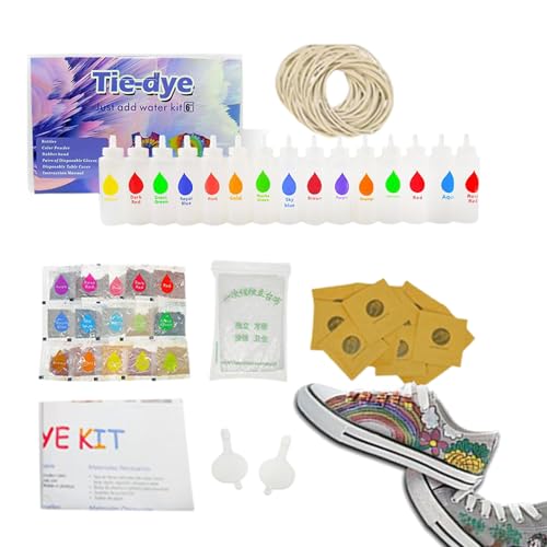 Spray Tie Dye Kit, Tie Dye Spray Kit | Fabric Art Set Crafting Paint for Beginner Expert Home Hats Clothing Socks Scarves School Outdoor von Generisch