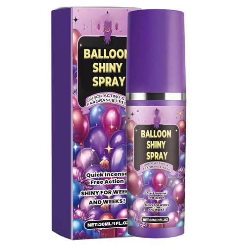 Spray für Luftballons zum Glänzen - Ballon-Glitzer-Spray | Ballon-Glanz-Spray | 30ml glänzendes Ballonspray | schnell trocknender Ballonglanz | Hochglanz Latexballon-Glanz | Spray für Ballons zum Spray für Luftballons zum Glänzen - Ballon-Glitzer-Spray | Ballon-Glanz-Spray | 30ml glänzendes Ballonspray | schnell trocknender Ballonglanz | Hochglanz Latexballon-Glanz | Spray für Ballons zum von Generisch