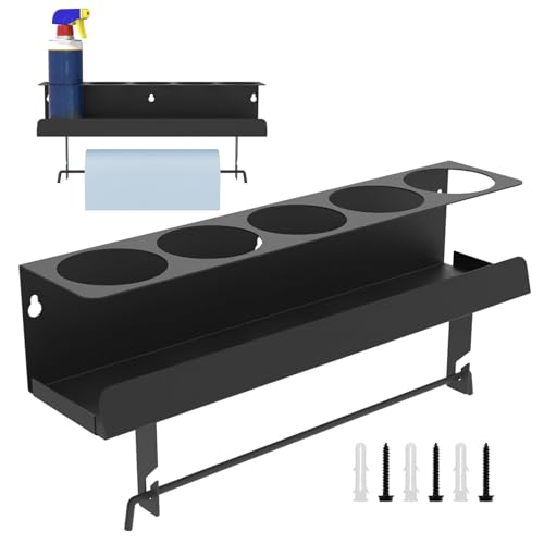 Sprühdose Wandregal-5-Loch-Wandmotor-Lagerorganisator, Heavy Duty Spray Can Holder Mit Verstärktem Unterframe | Sichern Sie Lackflaschenregal, Papiertuch Und Aerosol -Tankspender Für Workshop -Gar Sprühdose Wandregal-5-Loch-Wandmotor-Lagerorganisator, Heavy Duty Spray Can Holder Mit Verstärktem Unterframe | Sichern Sie Lackflaschenregal, Papiertuch Und Aerosol -Tankspender Für Workshop -Gar von Generisch