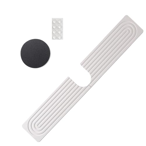 Spüle Spülung Guard - Diatom -Schlammpflanze Faser 40x10x0,9 Cm Mit Sandpapier | Diatomit -Absorptionsmatten -Trocknungsstein Wasserhahn Matte | Fast Trocknendem Bad Für Badezimmerküche Und Arbeitspla von Generisch
