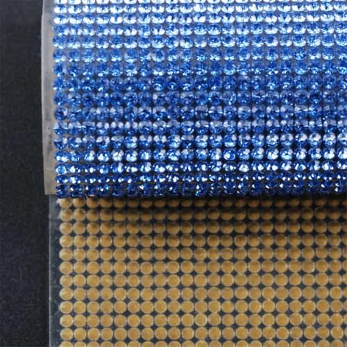 Ss6 Glas-Strass-Bordüre, zum Aufbügeln, Kristallperlen, Applikation, Rolle für selbstgemachte Kleidersäcke und Schuhdekoration, 24 x 40 cm von Generisch
