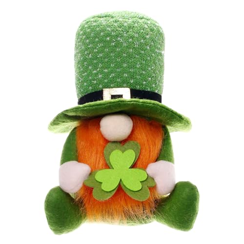 St. Patrick Day Gnomes - Irischgrüne gesichtslose Zwerge, Leichtgewichtige Puppendekoration | Shamrock Elf Puppenhut Beard Festival Dekoration, handgefertigter schwedischer Figur für Tischzentru St. Patrick Day Gnomes - Irischgrüne gesichtslose Zwerge, Leichtgewichtige Puppendekoration | Shamrock Elf Puppenhut Beard Festival Dekoration, handgefertigter schwedischer Figur für Tischzentru von Generisch