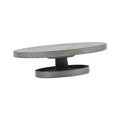 Stabile Töpferscheibe – Metallbanding-Drehteller, Modellierwerkzeug, 17 cm, Grau, mit Lager zum Farbsprühen und vielseitiges Töpferzubehör Stabile Töpferscheibe – Metallbanding-Drehteller, Modellierwerkzeug, 17 cm, Grau, mit Lager zum Farbsprühen und vielseitiges Töpferzubehör von Generisch